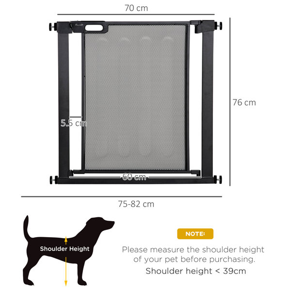 Pawhut Pressure Mounted Pet Gate Wayfair.co.uk